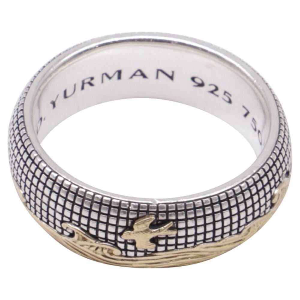 David Yurman Waves Band Ring in Sterling Silver